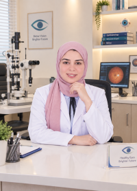 دكتورة سارة سامى خالد استشارى طب وجراحة العيون والمياه البيضاء وتصحيح الإبصار والليزك في مصر الجديدة